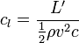 c_l={L' \over \frac{1}{2}\rho v^2c}